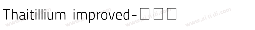 Thaitillium improved字体转换